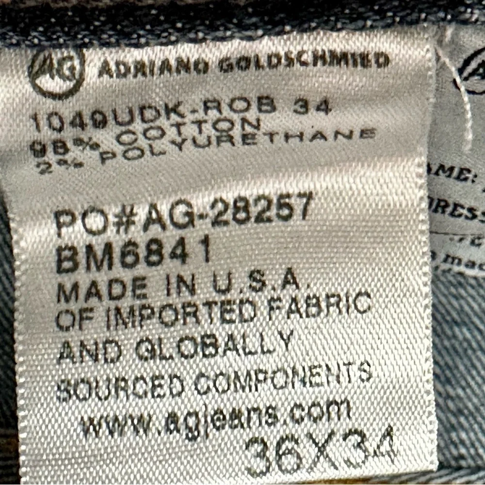 AG Adriano Goldschmied Indigo Relaxed Fit Jeans The Protégés Straight Western